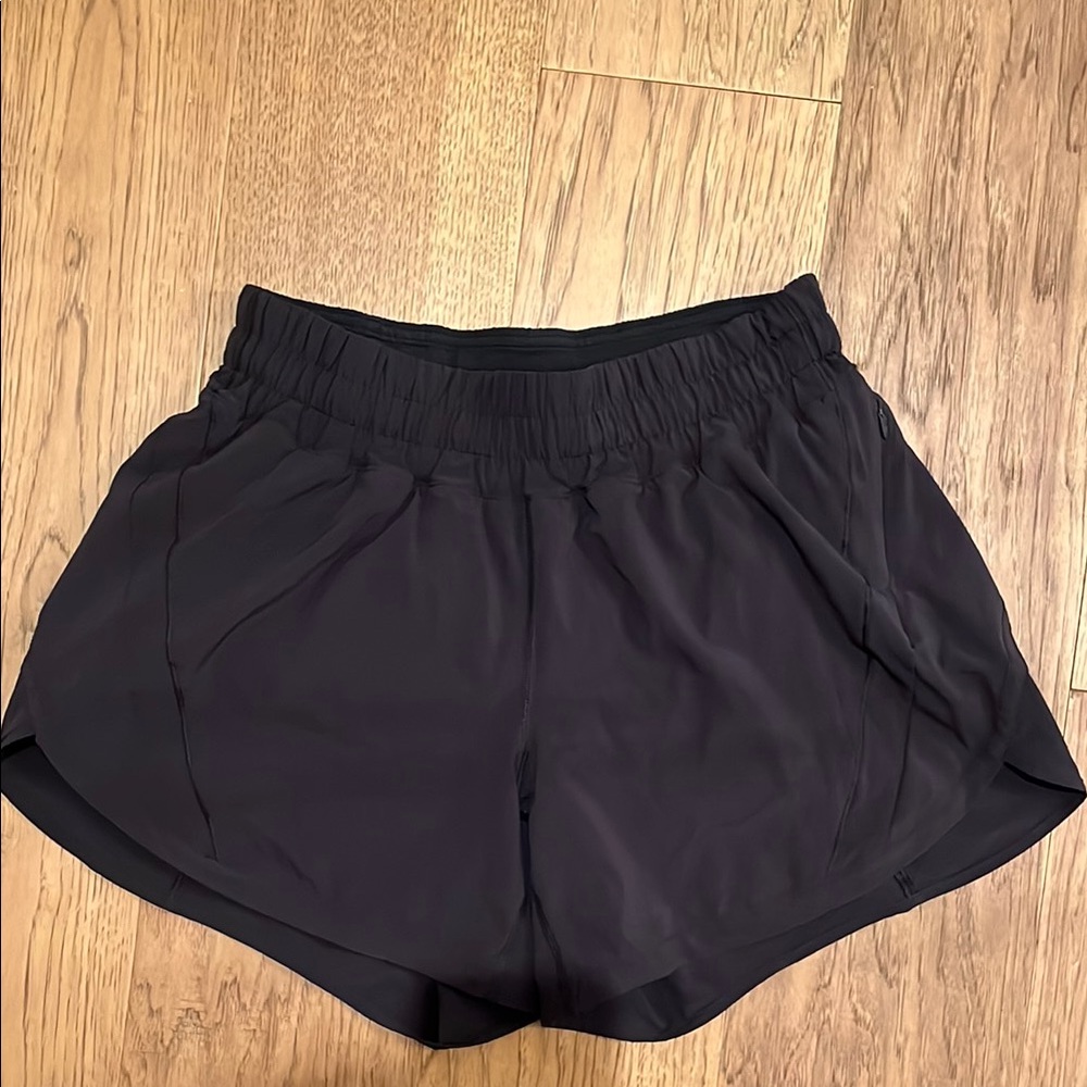 Lululemon  Black “Track That” 5” Shorts